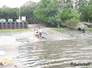 boat launching ramp at harriets bluff